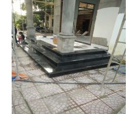 Cầu thang đá hoa cương đen 036 Cầu thang đá hoa cương đen 036