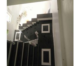 Cầu thang đá hoa cương đen 044 Cầu thang đá hoa cương đen 044