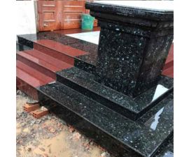 Cầu thang đá hoa cương đen 046 Cầu thang đá hoa cương đen 046