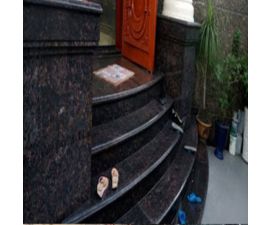 Cầu thang đá hoa cương đen 049 Cầu thang đá hoa cương đen 049