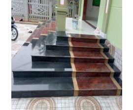 Cầu thang đá hoa cương đen 051 Cầu thang đá hoa cương đen 051