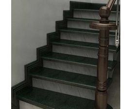 Cầu thang đá hoa cương đen 053 Cầu thang đá hoa cương đen 053