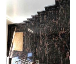 Cầu thang đá hoa cương đen 054 Cầu thang đá hoa cương đen 054