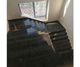 Cầu thang đá hoa cương đen 071 Cầu thang đá hoa cương đen 071