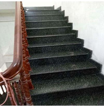 Cầu thang đá hoa cương đen 072 Cầu thang đá hoa cương đen 072