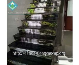 Cầu thang đá hoa cương đen 084 Cầu thang đá hoa cương đen 084