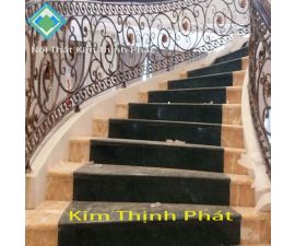 Cầu thang đá hoa cương đen 085 Cầu thang đá hoa cương đen 085