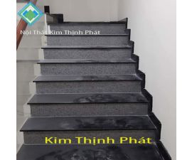 Cầu thang đá hoa cương đen 089 Cầu thang đá hoa cương đen 089