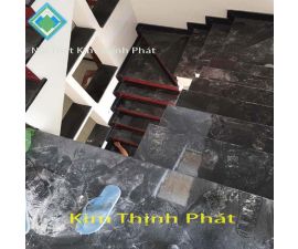 Cầu thang đá hoa cương đen 099 Cầu thang đá hoa cương đen 099