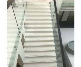 Cầu thang đá hoa cương trắng 039 Cầu thang đá hoa cương trắng 039