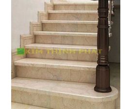 Cầu thang đá hoa cương vàng 044 Cầu thang đá hoa cương vàng 044