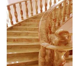 Lan can đá granite khối đẹp 001 Lan can đá granite khối đẹp 001