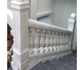 Lan can đá granite khối đẹp 003 Lan can đá granite khối đẹp 003