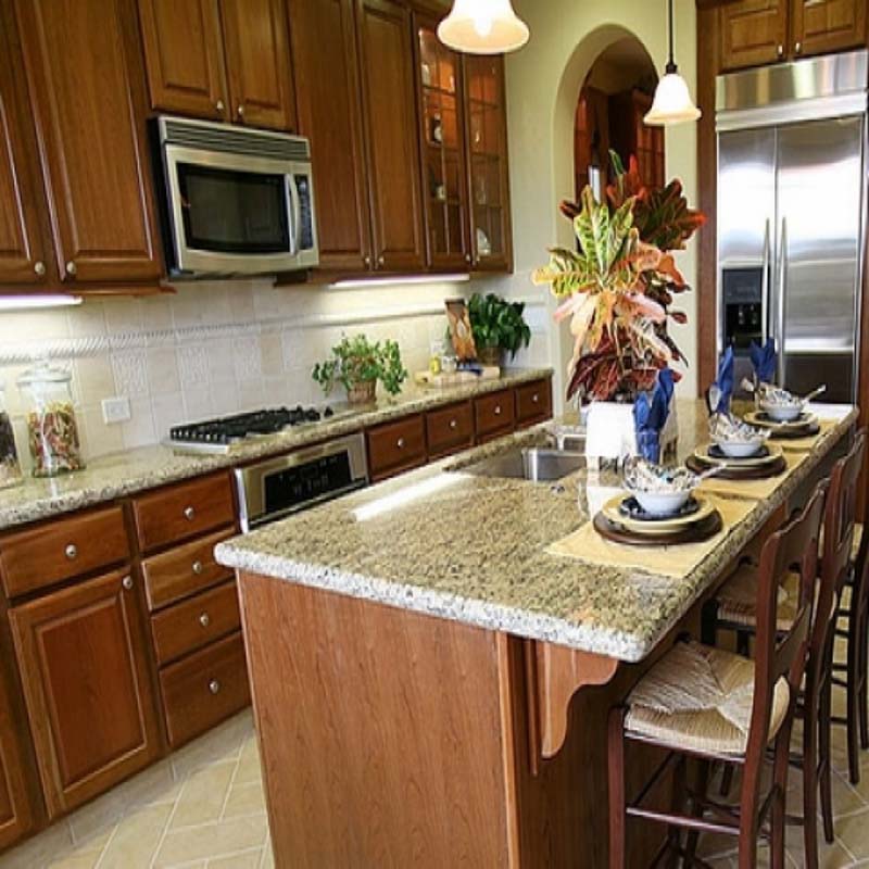 Đá hoa cương bếp kim thịnh phát ốp bàn bếp