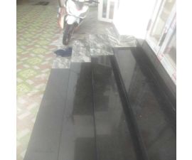 Cầu thang đá hoa cương đen 033 Cầu thang đá hoa cương đen 033