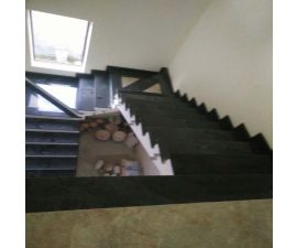 Cầu thang đá hoa cương đen 034 Cầu thang đá hoa cương đen 034