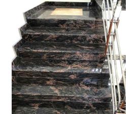 Cầu thang đá hoa cương đen 056 Cầu thang đá hoa cương đen 056