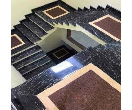 Cầu thang đá hoa cương đen 063 Cầu thang đá hoa cương đen 063