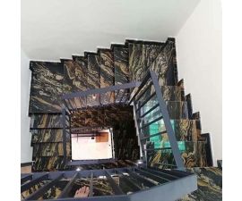 Cầu thang đá hoa cương đen 078 Cầu thang đá hoa cương đen 078