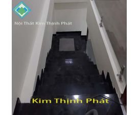 Cầu thang đá hoa cương đen 087 Cầu thang đá hoa cương đen 087