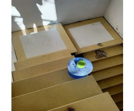 cầu thang đá hoa cương vàng 069 cầu thang đá hoa cương vàng 069