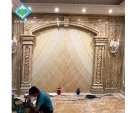 Cột đá hoa cương 2115 báo giá cột đá mẫu đá marble granite tự nhiên 001