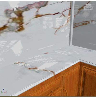 Đá hoa cương bếp p0050 granite trắng sứ ý vân mây Đá hoa cương bếp p0050 granite trắng sứ ý vân mây